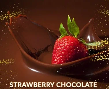OLMEC Strawberry Chocolate topping slab