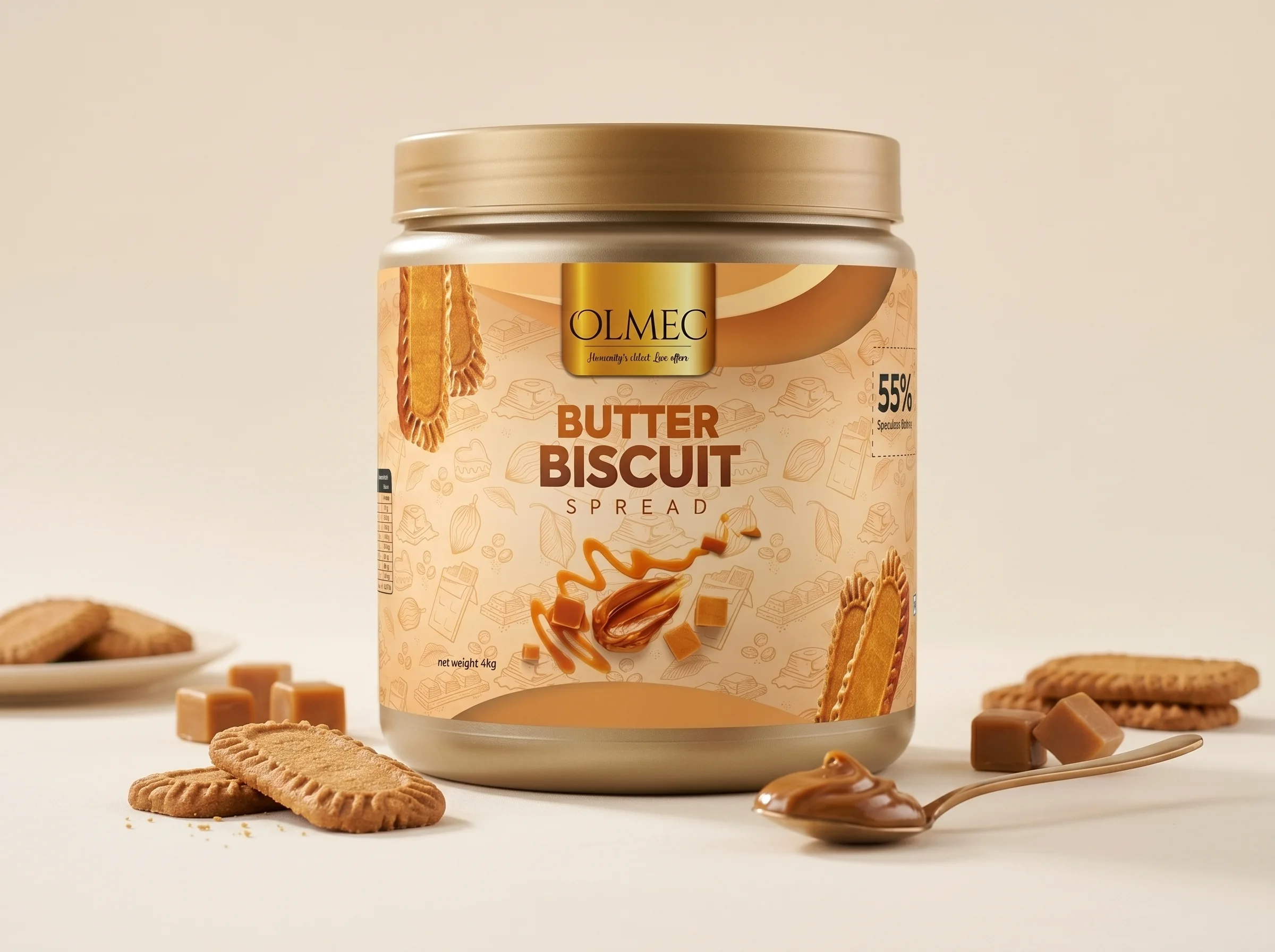 OLMEC Butter Biscuit Spread 4 KG